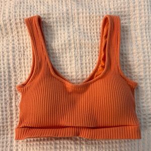 Klassy Network Ribbed Crop Top